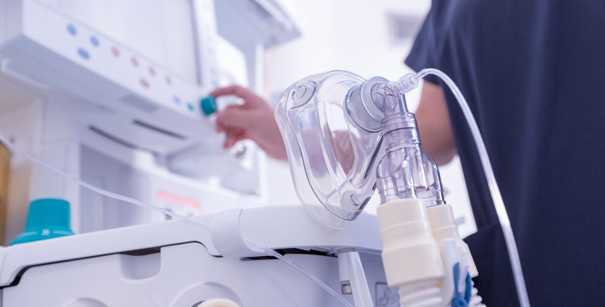 A photo of medical equipment that respiratory therapists use to treat patients.