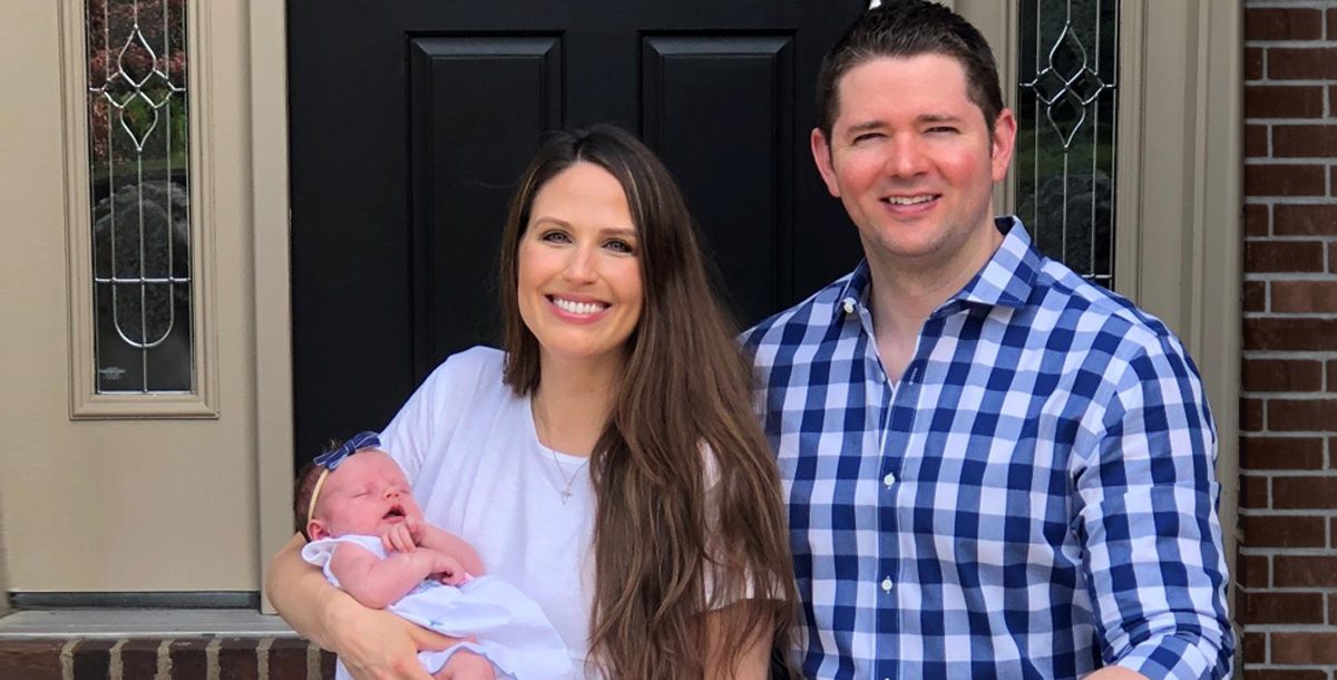 The Carmody family on their front porch