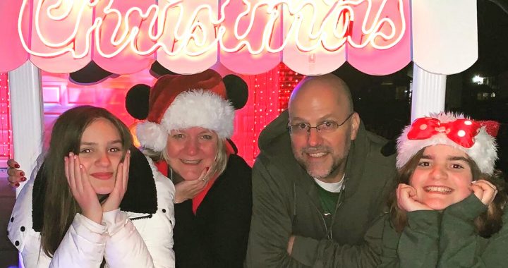 The Martel Family at their hot chocolate stand.