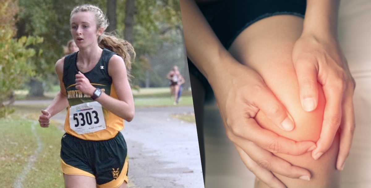 Myla Toole running in a race.