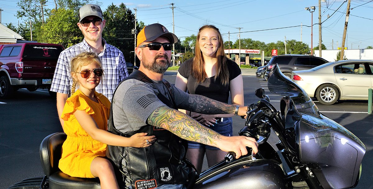 Rob Berger with his family.