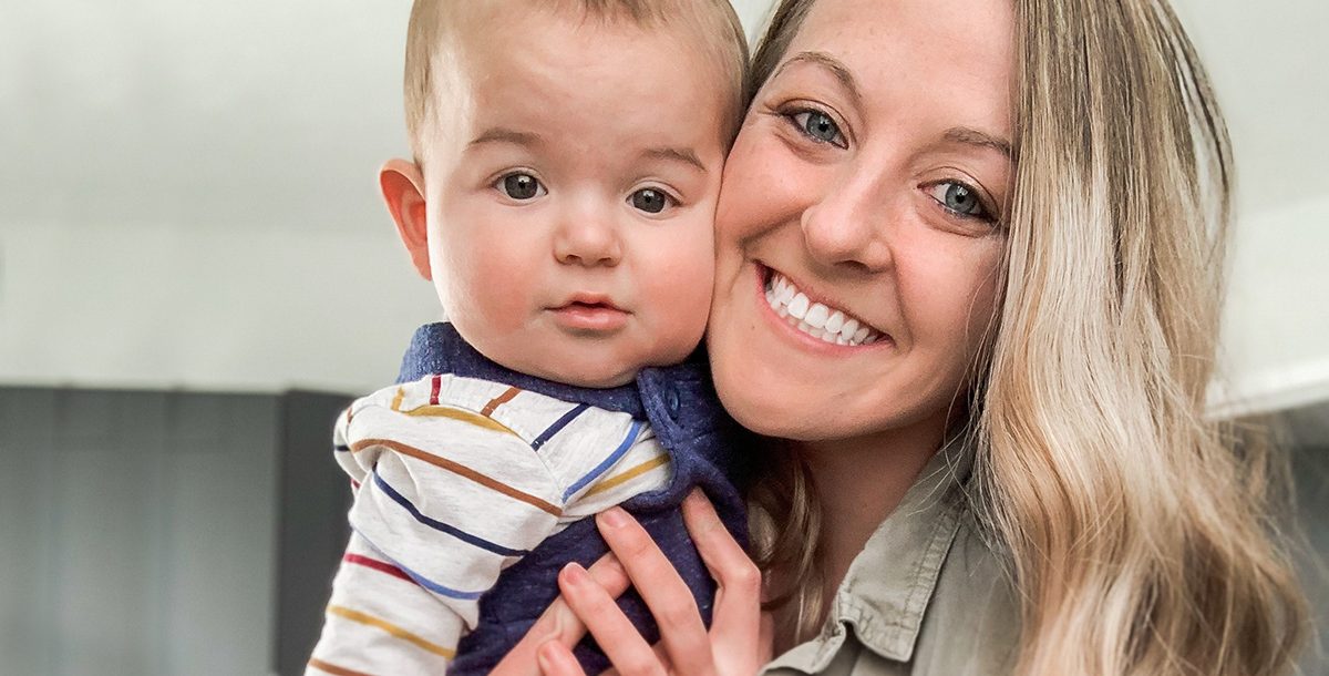 Taylor Fitzpatrick with her baby