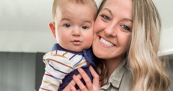 Taylor Fitzpatrick with her baby