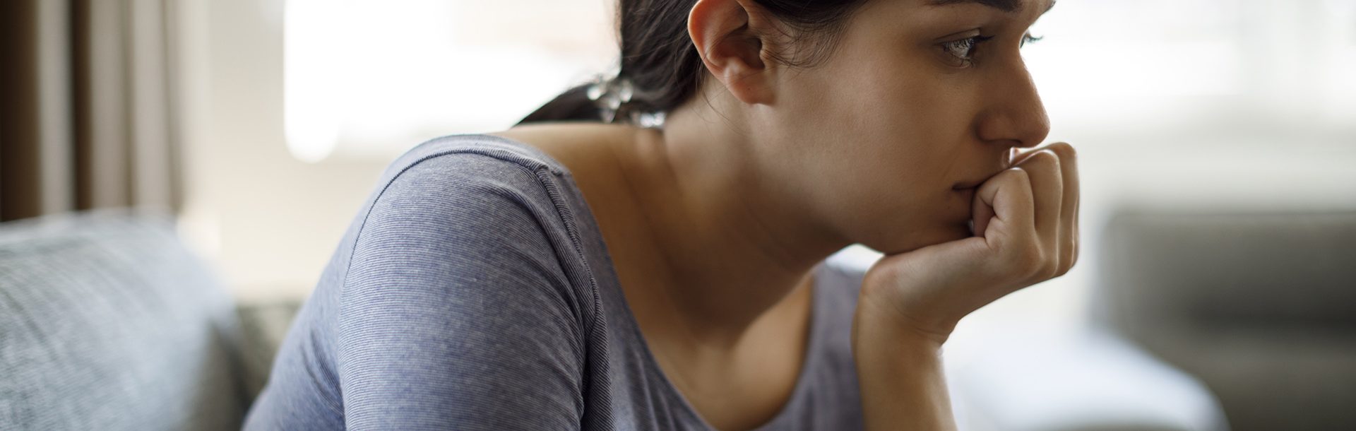 A woman experiencing anxiety.