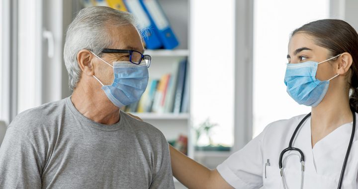 A man visiting his doctor