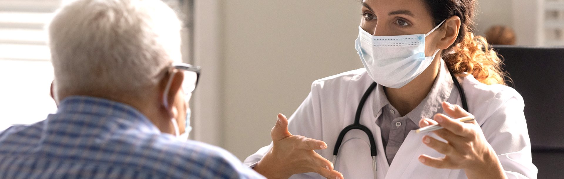 A man getting a second opinion on his heart diagnosis.