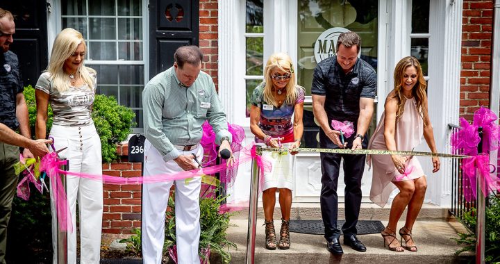 John Starcher and the Raleighs at the ribbon cutting ceremony for Madi's House.