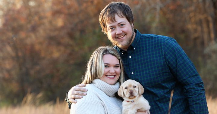 Catherine Wurzel, RN, with her family.