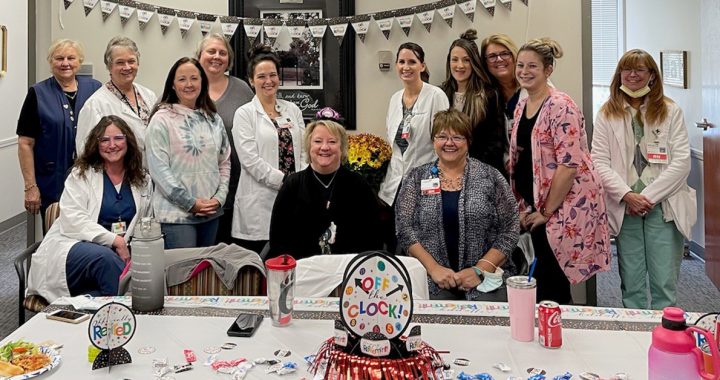 Robyn Westendorf at her retirement party.