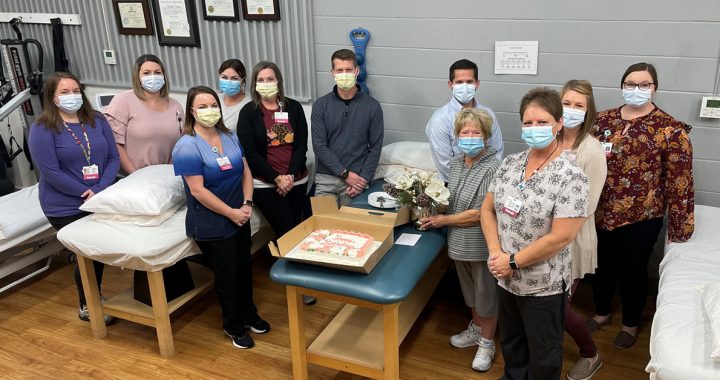 Carolyn Jackson Reece with her therapy team