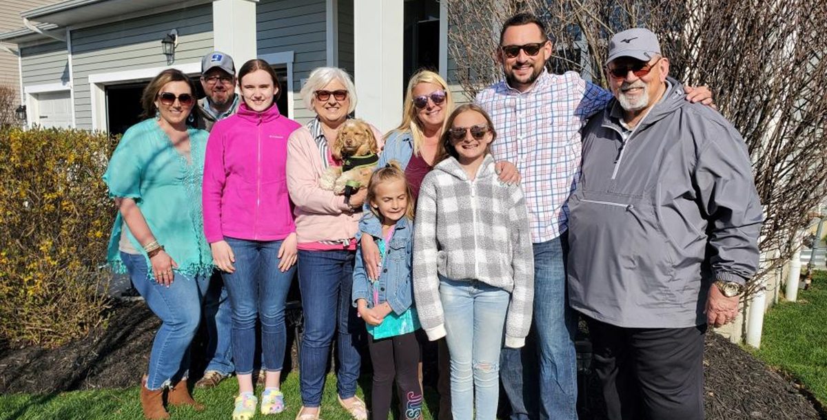 Christina Brazen with her family