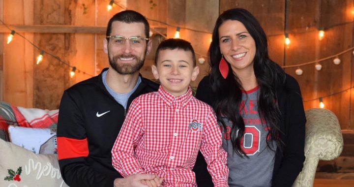 Nicole Bicknell with her family